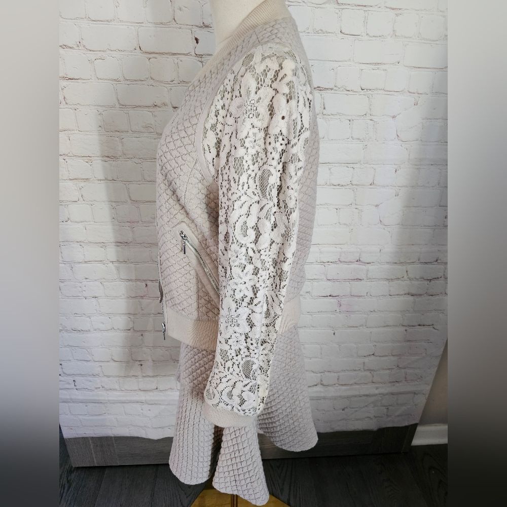 Rebecca Taylor Quilted & Lace Bomber w/ Coordinating Skirt | Size 2-4 | EUC - Picture 4 of 16